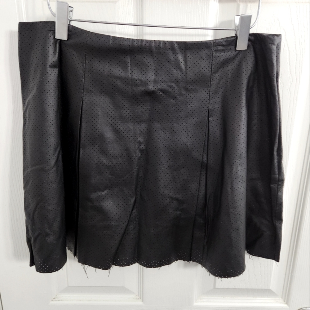 BCGB Generation Black Faux Leather Mini Skirt